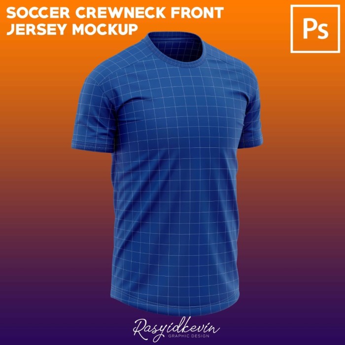 Download Jual Mockup Soccer Jersey 7 Crewneck Front Photoshop Only Jakarta Selatan Rasyidkevin Creative Tokopedia PSD Mockup Templates