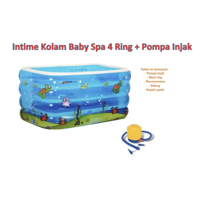 Jual INTIME Kolam Baby Spa Kotak 4 Ring | Pool Renang Anak ...