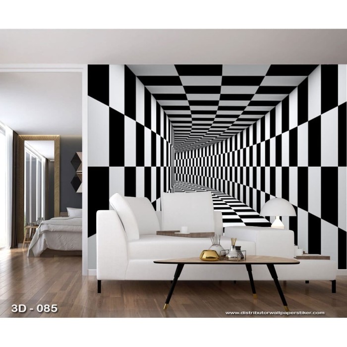 6800 Koleksi Gambar 3d Di Dinding Kamar Hitam Putih Gratis Terbaik
