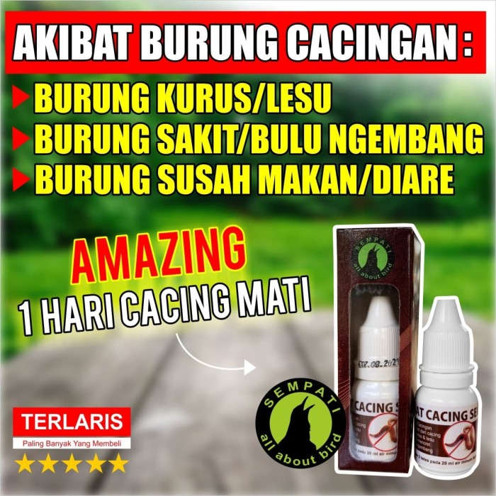 Jual Obat Cacing Sempati Mengobati Burung Sakit Cacingan Cacing