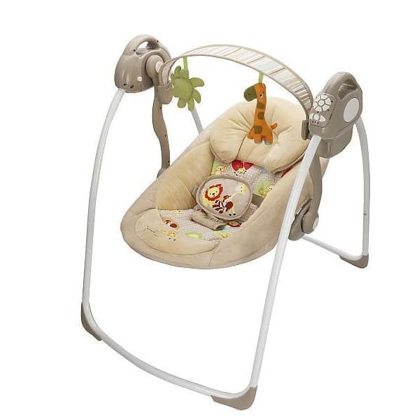 beige baby bouncer