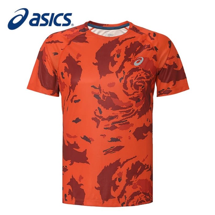 Jual ASICS yaseshi FUJI printing t shirt summer TRAIL mens