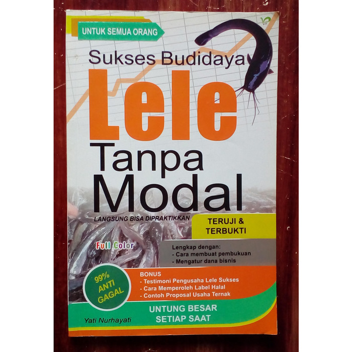 Jual Buku Sukses Budidaya Lele Tanpa Modal Jakarta Selatan