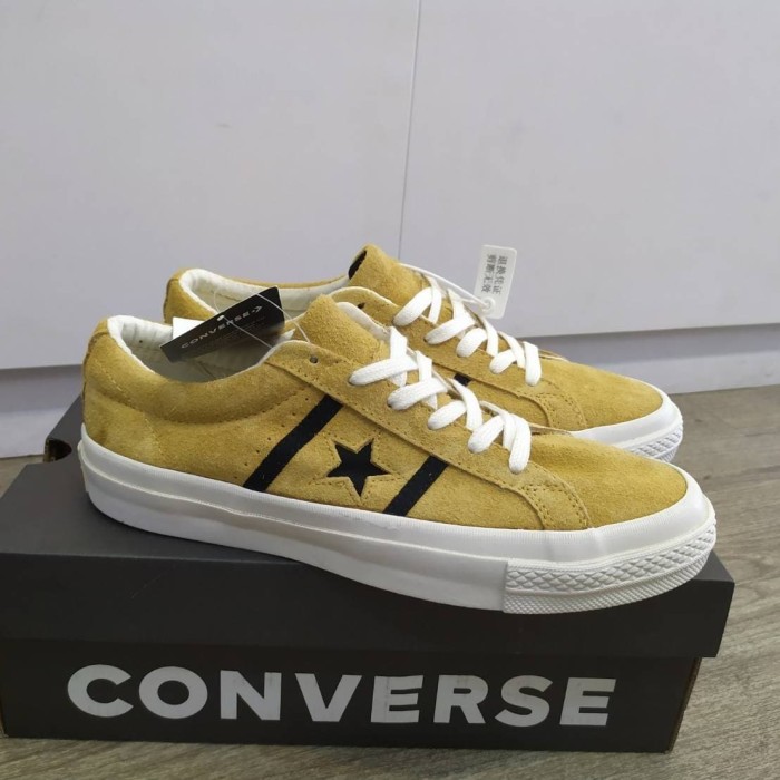 converse one star ox yellow suede