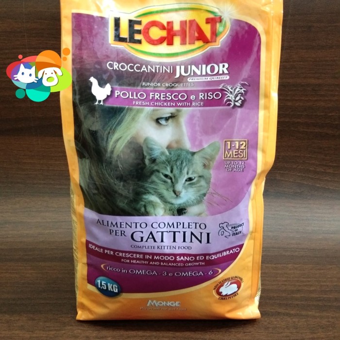 Jual Lechat Junior Kitten Cat Food 1 5kg Monge Cat Food Makanan Kucing Jakarta Timur Petshop Kita Pet Store Tokopedia