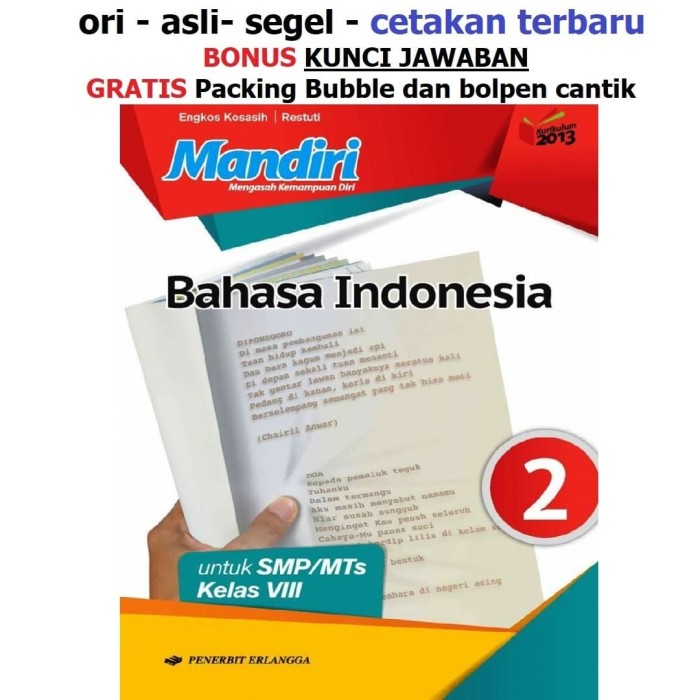 Kunci Jawaban Buku Mandiri Bahasa Indonesia Kelas 8 Penerbit Erlangga Ilmusosial Id