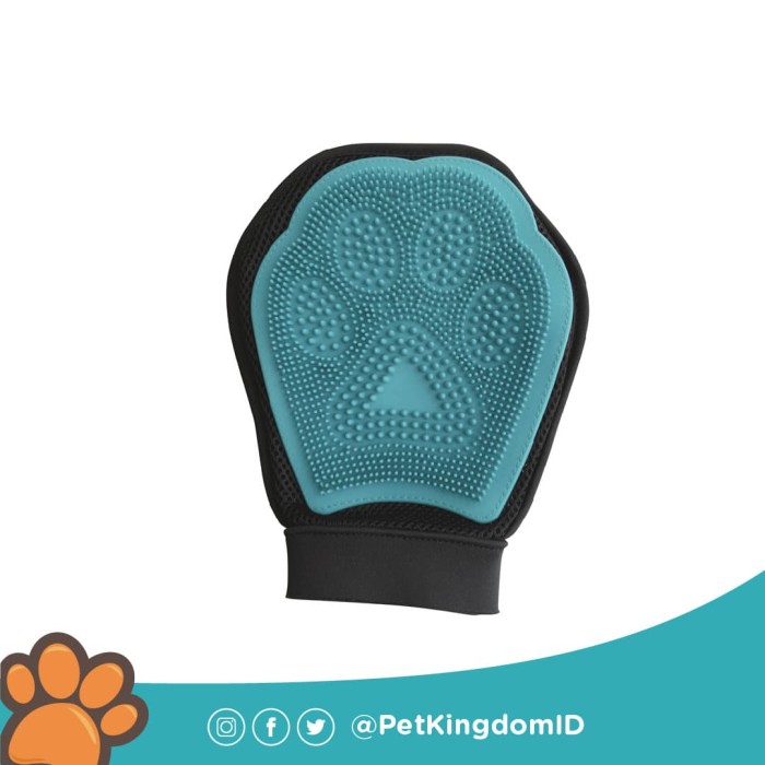 Jual DOG GROOMING MITT 18X24CM BLUE - Kota Tangerang Selatan - Pet
