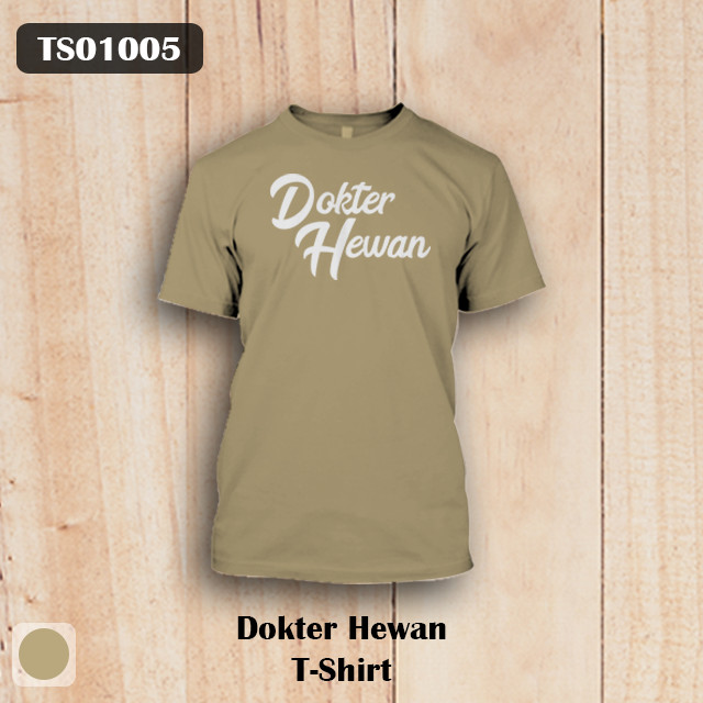  Jual  Kaos  Dokter Hewan Cotton  Combed  30S  Lengan Pendek 