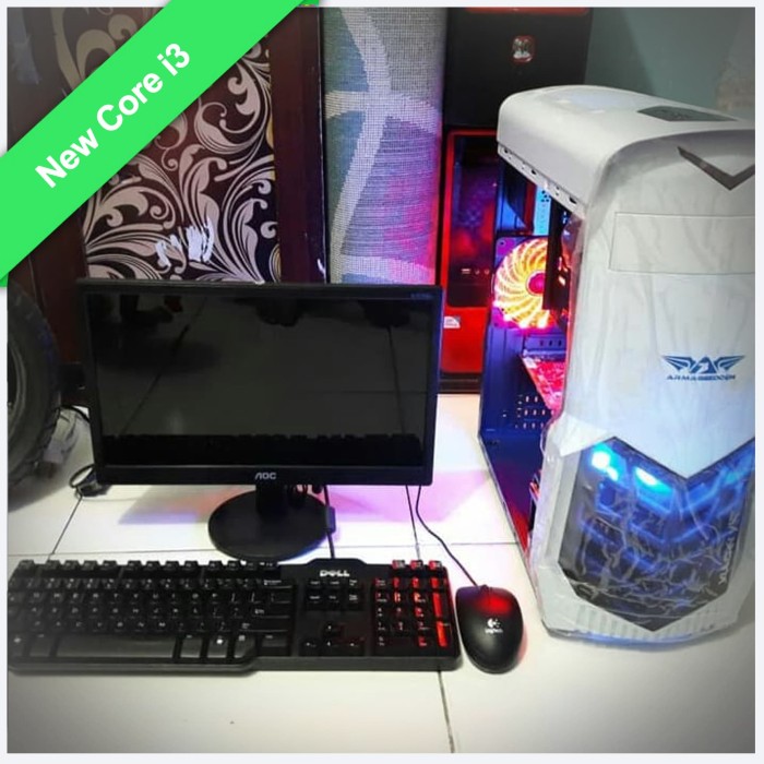 Jual Cpu Komputer Gaming Armageddon Core i3 Monitor 19 