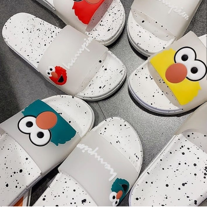 champion sesame street slippers