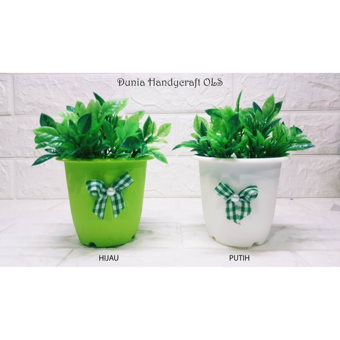 Jual HERBS RIMBUN Pot Fancy Bulat Hiasan Meja  Sudut  