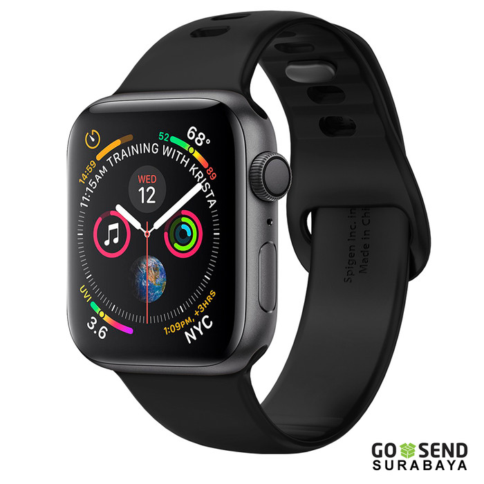 silver band apple watch series 3