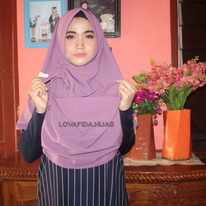 Jual Jilbab Pashmina Instan 2 Lubang Serut Pet Antem Kota Semarang Pashmina Instan Murah Tokopedia