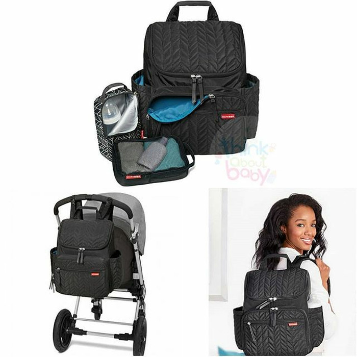 skip hop forma backpack jet black