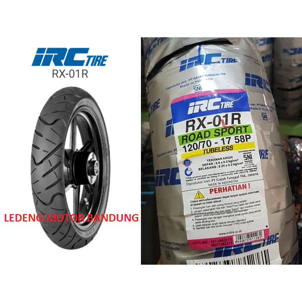 Jual IRC  120 70 17 RX 01 Rear Road  Winner  Ban  Tubeless 