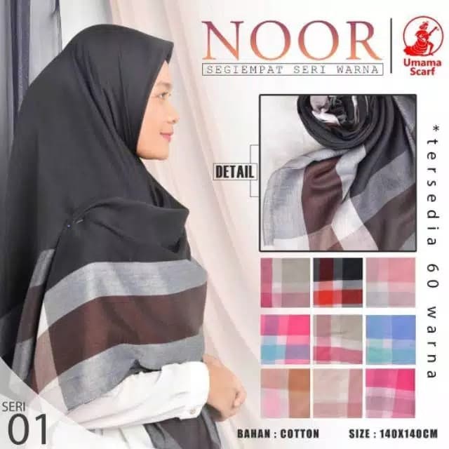Foto Produk Hijab jilbab segi empat syari (jumbo) noor syar'i by umama dari saadah hijab fashion