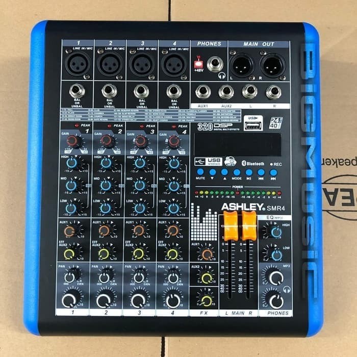 Jual Mixer Ashley SMR 4 Original 4 Channel Bluetooth SMR4 Jakarta