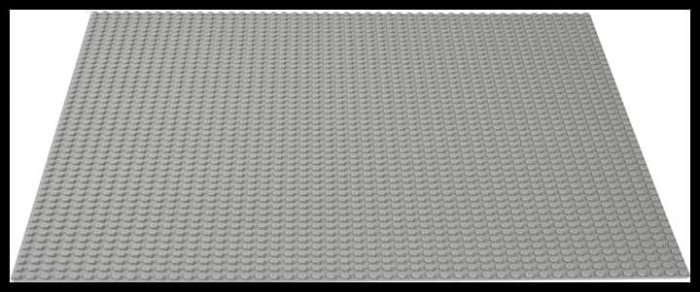 00507 LEGO Baseplate 8 x 16 light gray