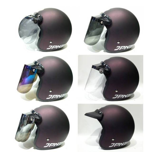 Jual Helm Retro Jpn Bogo Pad Ungu Terong Doff Original Notcha Helm Kab Indramayu Notcha Helm Tokopedia