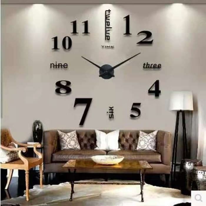 Jual Jam Dinding Og Wallpaper Wall Clock Besar Dekorasi Ruang Jam Dinding Og Wallpaper Wall Clock