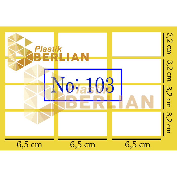 Jual Label 103 Sticker Undangan 120 Labelpack 3 X 64 Cm Kota Bandung Toko Plastik Berlian Tokopedia