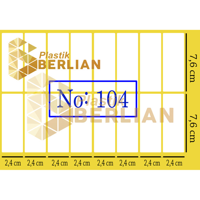 Jual Label 104 Sticker Undangan (160 label/pack) 2,3 x 7,6