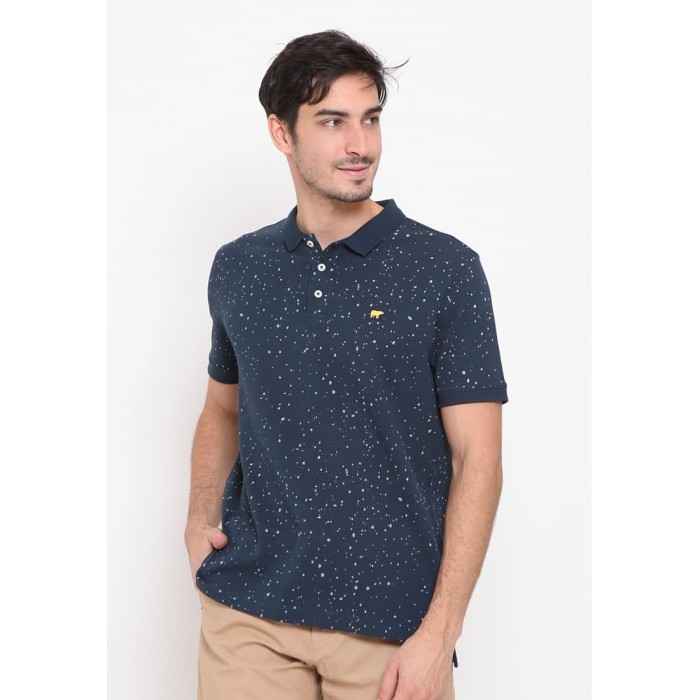 Jual Jack  Nicklaus  Hostry Polo Shirt Pria  Slim Fit Navy 