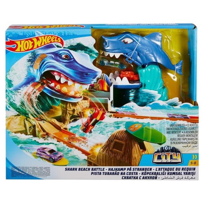 shark beach battle hot wheels city