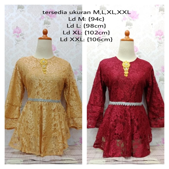 Brokat Kombinasi Warna Gold Dan Maroon - Erfatilashop New ...