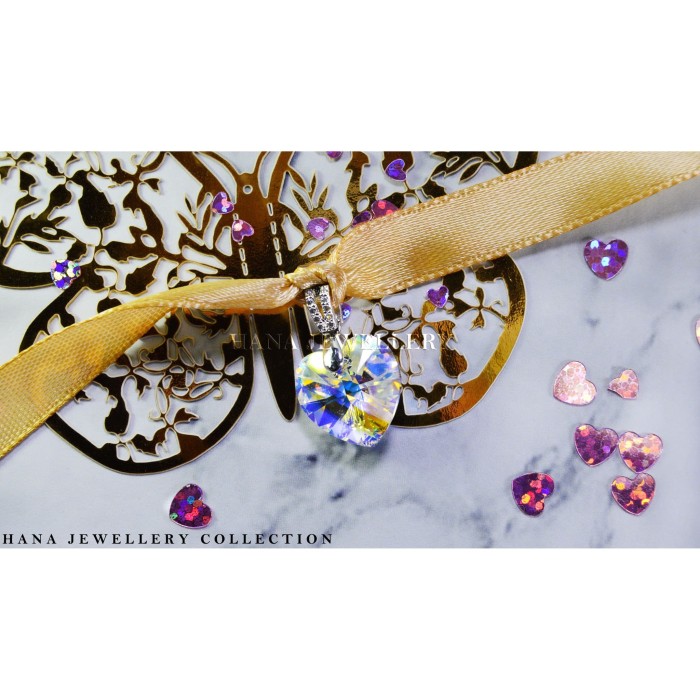 Jual Kalung Liontin Hati Swarovski Ukuran Kecil Asli Jual Kalung Liontin Hati Swarovski Ukuran Kecil Asli