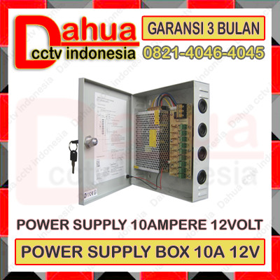 Jual POWER SUPPLY CCTV BOX 10 AMPERE 12 VOLT UNTUK