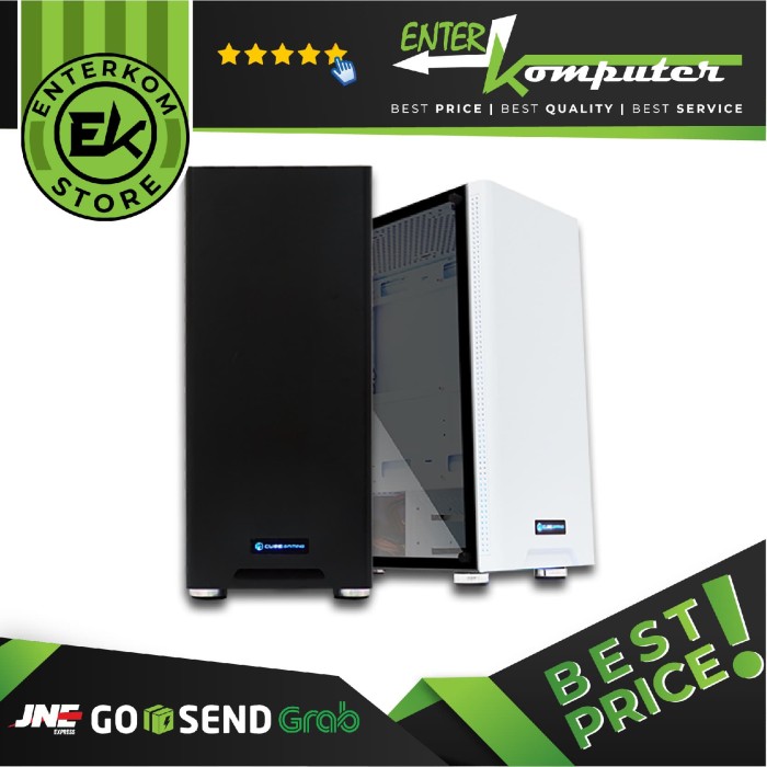 Jual Casing PC CUBE GAMING BRUKS BLACK - ATX Casing 
