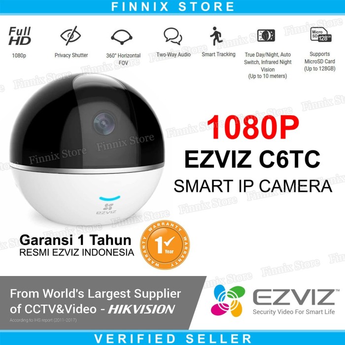 Jual EZVIZ C6T Mini 360 Plus 1080P Home Dome Smart