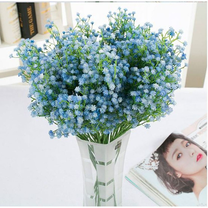 Jual BUNGA BABY BREATH  Biru Kota Depok monumonu 