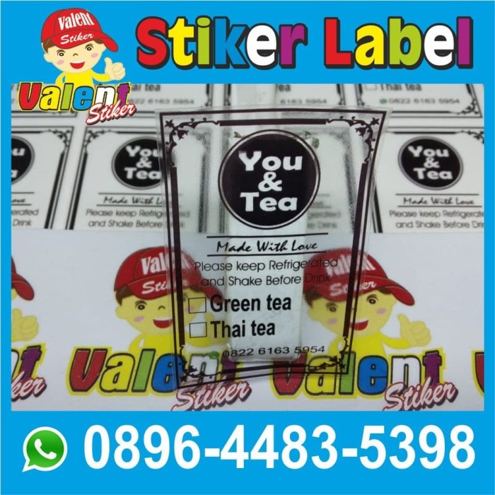 Jual CETAK STIKER  LABEL PRODUK MAKANAN MINUMAN  STIKER  