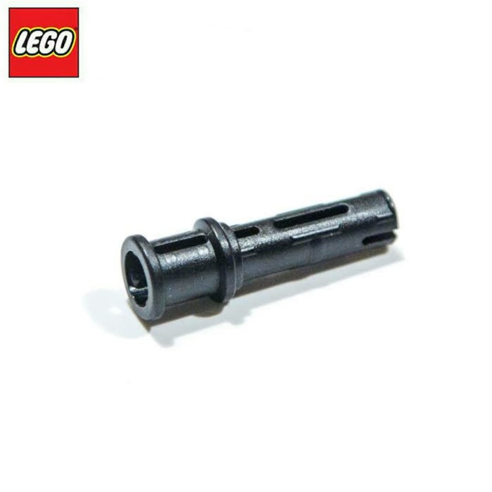 LEGO LOT OF 100 BLACK TECHNIC PINS 3L WITH STOP AND BUSH PIECES