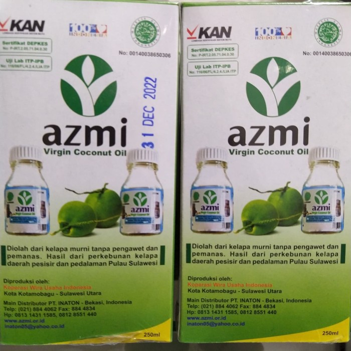 Foto Produk Minyak Kelapa VCO Azmi 250ML dari RM moslem store