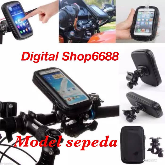 Jual Holder  Braket Handphone Di Spion Motor  Anti  Air  