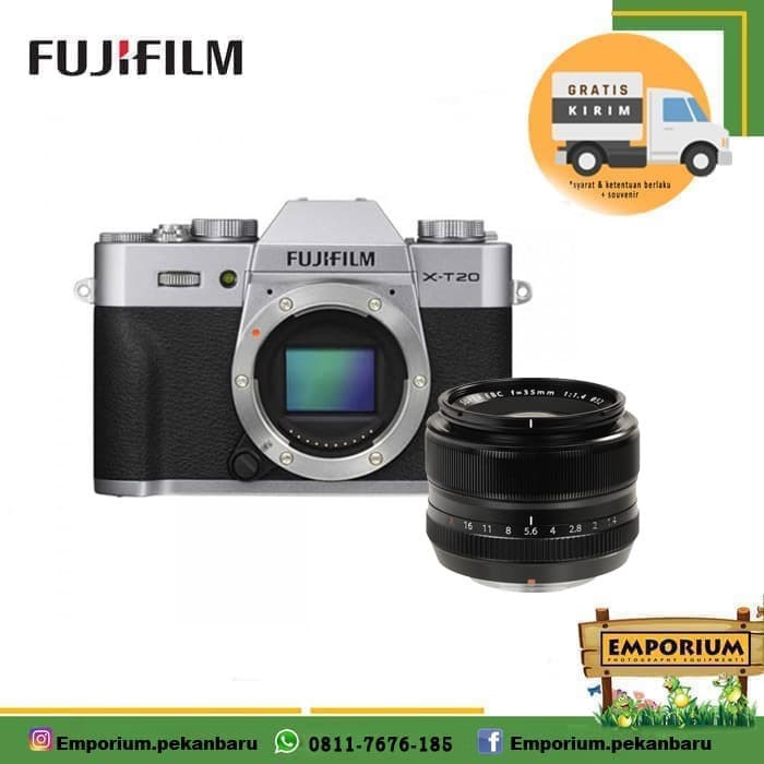 Jual Fujifilm    X-T20(silver) XF35mmF1.4 - Kota Pekanbaru