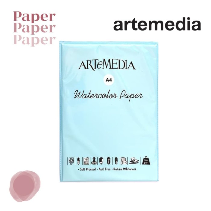 Jual Artemedia Watercolour Paper A4 Alat Lukis  Kertas  