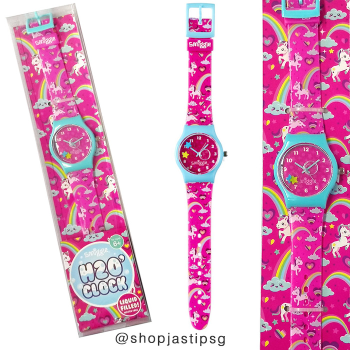 Jual Smiggle H2O Clock Watch for Boys Girls Jam Tanggan Anak Cowok Cewek Unicorn Kota