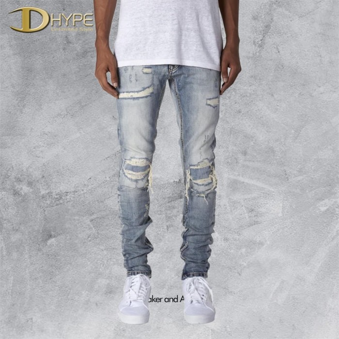 mnml m1 repaired denim