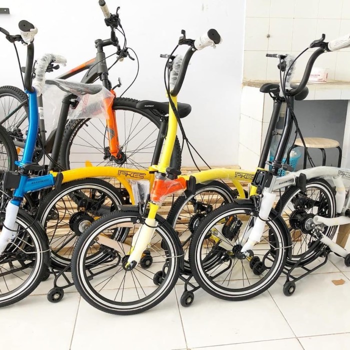 Jual Sepeda lipat 16 inci element pikes 8 speed - Kota
