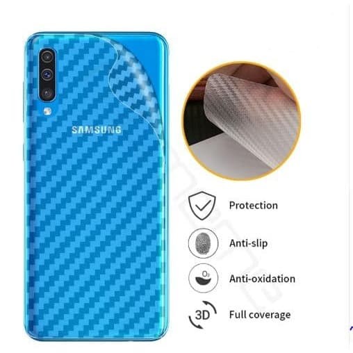 Jual SAMSUNG A30s / A50s / A50 BACK SKIN CARBON GARSKIN