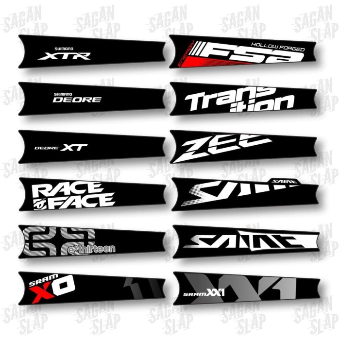 Jual Stiker Decal Crank speeda MTB downhill Putih deore Jual Stiker Decal Crank speeda MTB downhill Putih deore