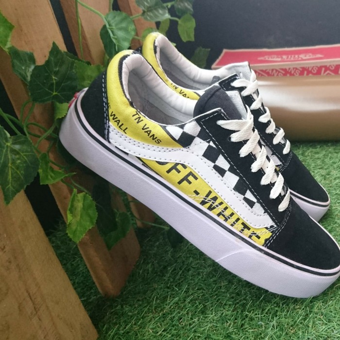 vans old skool off the white yellow