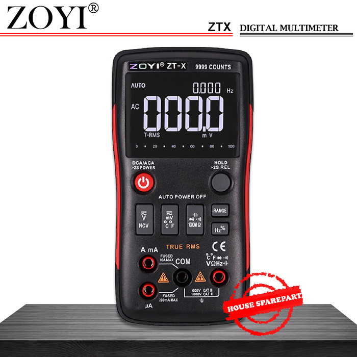 Jual ZOYI ZTX Auto Multimeter Digital / Multitester / Avometer Digital