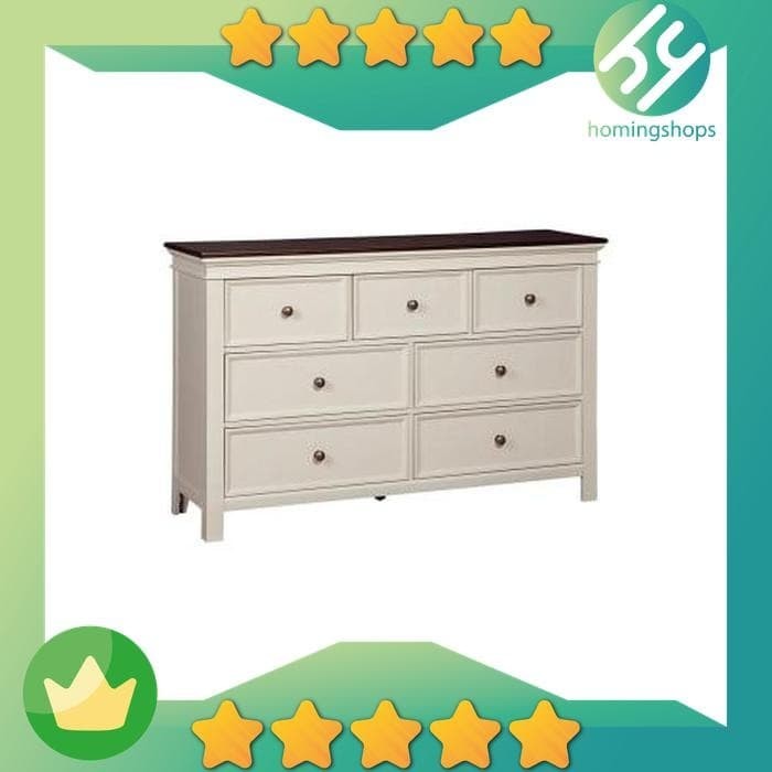 View Woodanville White And Brown 2 Drawer Nightstand Background