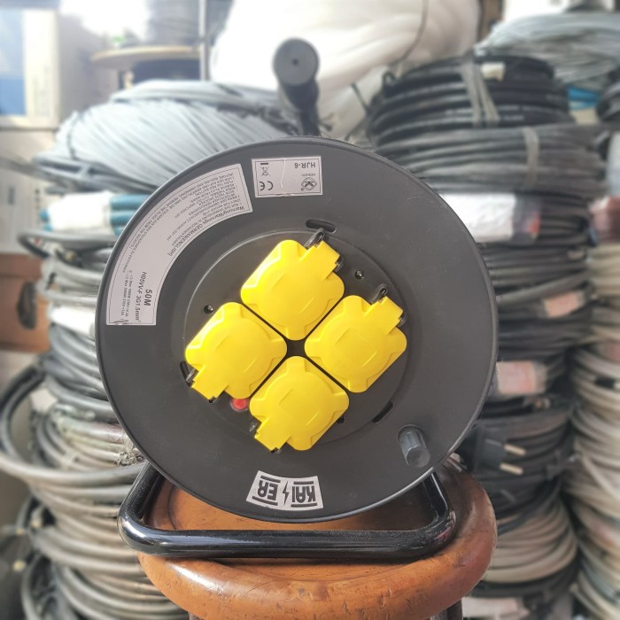 Jual Kabel Roll Kaiser  50 M 4 Stop Kontak Kabel  Gulungan 