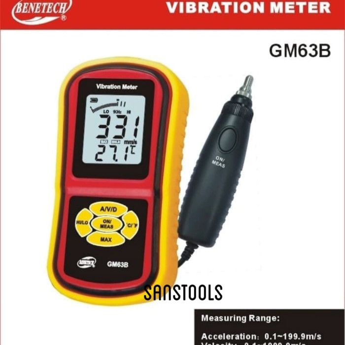 Jual Benetech GM63B vibrasi meter vibration tester alat cek getaran ...